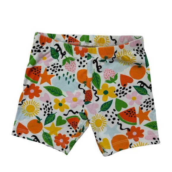 OLD NAVY Jersey-Knit Biker Shorts in Garden Fruit Basket Size 5T Toddler Girls - Picture 2 of 4
